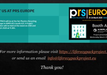 circular informativa nº20 – 2020: AVEP visita la feria PRSE sobre Reciclado y presenta el Proyecto LIFERECYPACK